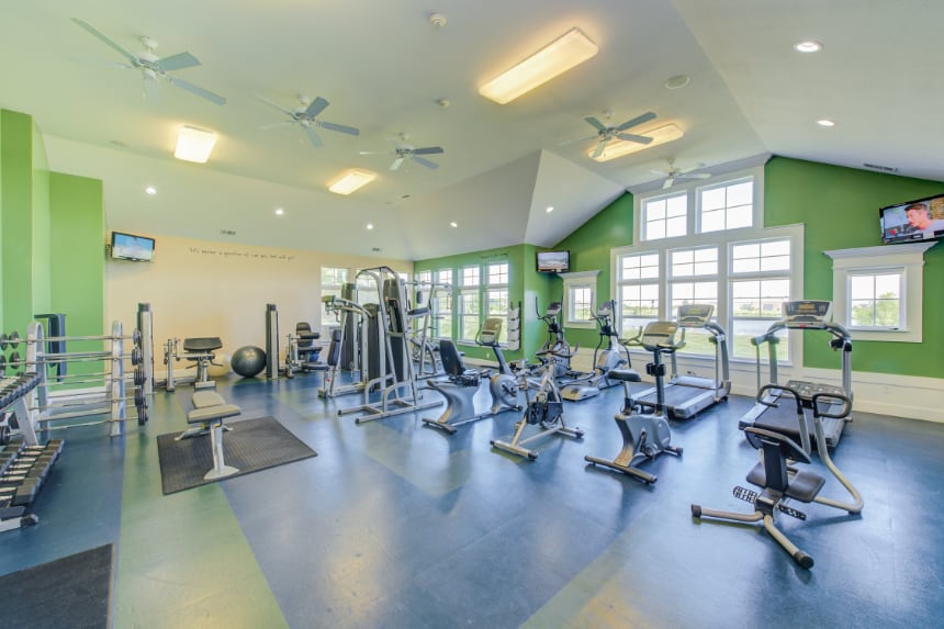 Fitness Center in a Zionsville apartment community.